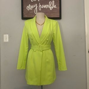 Neon Blazer Dress